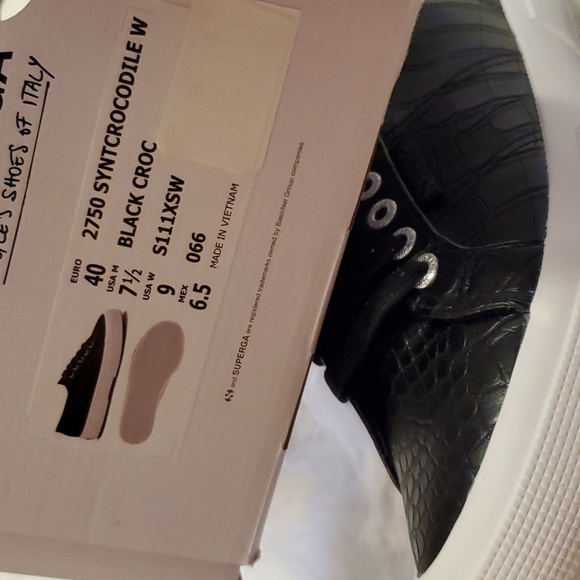 Superga 2750 Embossed faux Crocodile sneakers - black - Picture 14 of 16